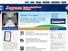 Tablet Screenshot of jayamforgings.com
